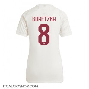 Bayern Munich Leon Goretzka #8 Terza Maglia Femmina 2023-24 Manica Corta